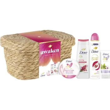 Kosmetická sada DOVE Awaken Premium Care dárková sada v košíku