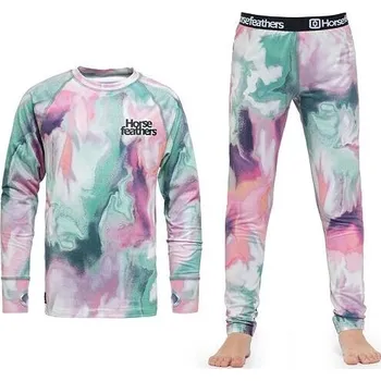 Sportovní oblečení Dětské funkční prádlo Horsefeathers MATAR SET YOUTH XS Mix, Bílá, Černá