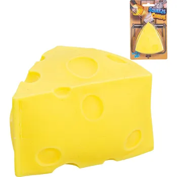 Dětský míč Sýr strečový mačkací antistresový ementál na kartě | 224228