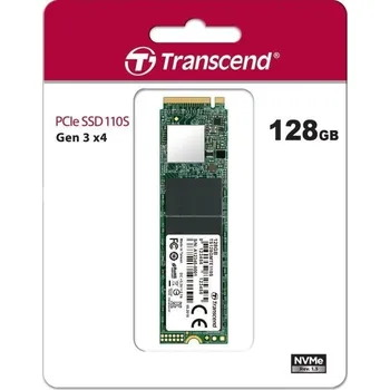 SSD disk Transcend SSD disk 110S 128GB 2280 M.2 NVMe PCIe 3D NAND Gen3x4 1500/400MB/s