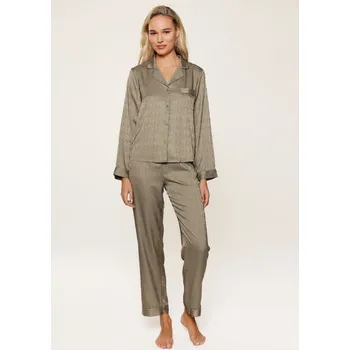 Pánské pyžamo Dámské pyžamo LingaDore 5508 Olivová L