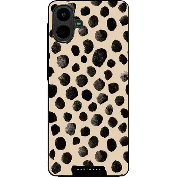 Pouzdro na mobilní telefon Lesklý kryt Mobiwear Glossy - Samsung Galaxy A07 - GA50G Černé puntíky (Prémiové lesklé pouzdro, obal, kryt Mobiwear Glossy na mobil Samsung Galaxy A07 - GA50G Černé puntíky, materiál Plast + TPU silikon - krytí po všech stranách, neošoupatelný potisk,)
