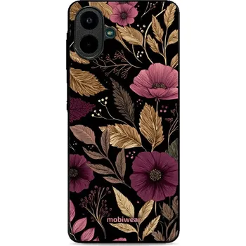 Pouzdro na mobilní telefon Lesklý kryt Mobiwear Glossy - Samsung Galaxy A07 - V170S Fialová kvítka (Prémiové lesklé pouzdro, obal, kryt Mobiwear Glossy na mobil Samsung Galaxy A07 - V170S Fialová kvítka, materiál Plast + TPU silikon - krytí po všech stranách, neošoupatelný potisk,)