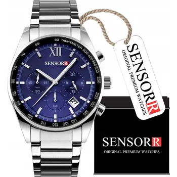 Hodinky PÁNSKÉ HODINKY S RUČIČKAMI SENSORR NA OCELOVÉM NÁRAMKU OCEL 304