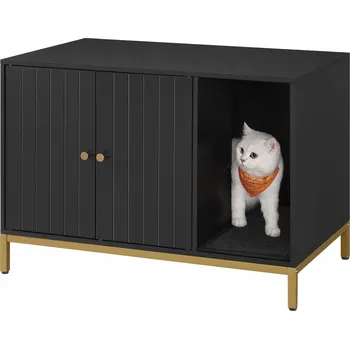 Toaleta pro kočku Krytá kočičí toaleta Songmics 50 cm x 80 cm x 55 cm