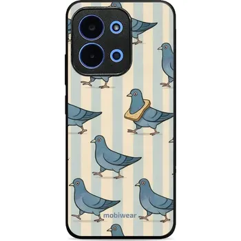 Pouzdro na mobilní telefon Lesklý kryt Mobiwear Glossy - Xiaomi Poco C85 - GP91G Holubi (Prémiové lesklé pouzdro, obal, kryt Mobiwear Glossy na mobil Xiaomi Poco C85 - GP91G Holubi, materiál Plast + TPU silikon - krytí po všech stranách, neošoupatelný potisk, tenké provedení, možno