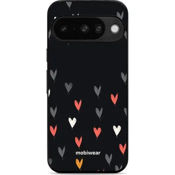 Pouzdro na mobilní telefon Lesklý kryt Mobiwear Glossy - Google Pixel 10 - GP79G Srdíčka (Prémiové lesklé pouzdro, obal, kryt Mobiwear Glossy na mobil Google Pixel 10 - GP79G Srdíčka, materiál Plast + TPU silikon - krytí po všech stranách, neošoupatelný potisk, tenké provedení,)