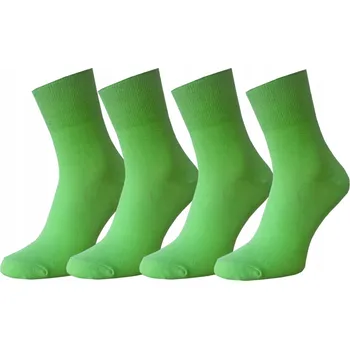 Dámské ponožky Zelené Ponožky , sada 4 ks, bavlna, POLSKÝ produkt 38-40