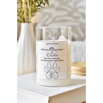 Svíčka Sojová svíčka SVĚTÝLKO ZA DUHOVÝ MOST