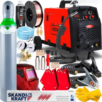 Svářečka Svářecí poloautomat IDEAL PRAKTIK MIG 200 IGBT MAG MMA FLUX 230V 200A