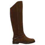 Hnědé Čokoládové Kozačky S Ozdobným Páskem A Kovovou Přezkou Wojas 7112362 39