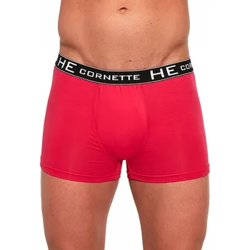 Pánské spodní prádlo Pánské boxerky High Emotion 503 růžové Cornette XL