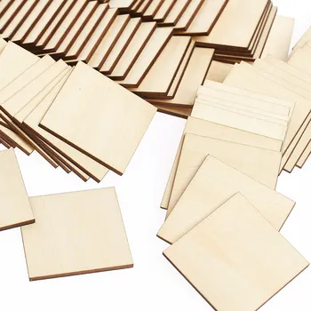 Obraz Dřevěné čtverce Techrebal PRO-7059-7986F 10x10 cm, 10 ks