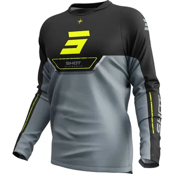 Moto dres Motokrosový dres Shot Devo Daytona fluo žlutý S