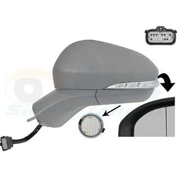 Auto zrcátko Vnější zpětné zrcátko VAN WEZEL 1883817