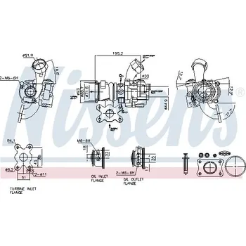 Turbodmychadlo Dmychadlo, plnění NISSENS 93305