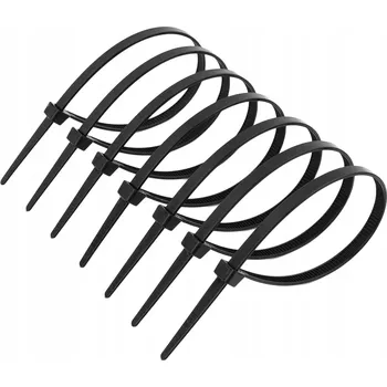 Stahovací páska Stahovací páska, vázací pásek (trytytka) nylonová černá 5x350mm, 100ks Polax