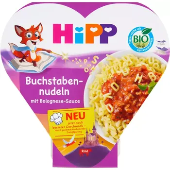 HiPP BIO písmenkové těstoviny s boloňskou omáčkou 250 g