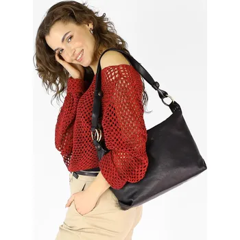 Kabelka Kožená kabelka Marco Mazzini MM414 černá