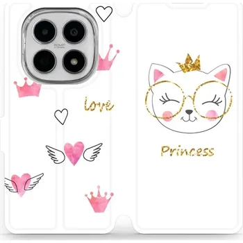Pouzdro na mobilní telefon Flipové pouzdro Mobiwear - Xiaomi Redmi Note 15 5G - MH03S Kočička princess (Knížkové flip pouzdro, obal, kryt na mobil Xiaomi Redmi Note 15 5G - MH03S Kočička princess, materiál Umělá kůže + TPU - ochrana 360°, stojánek, silikonová vanička, magnetické)