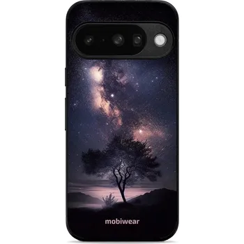 Pouzdro na mobilní telefon Lesklý kryt Mobiwear Glossy - Google Pixel 10 - G005G Strom s galaxií (Prémiové lesklé pouzdro, obal, kryt Mobiwear Glossy na mobil Google Pixel 10 - G005G Strom s galaxií, materiál Plast + TPU silikon - krytí po všech stranách, neošoupatelný potisk, tenk