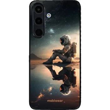Lesklý kryt Mobiwear Glossy - Samsung Galaxy S25 FE - G003G Astronaut na samotce (Prémiové lesklé pouzdro, obal, kryt Mobiwear Glossy na mobil Samsung Galaxy S25 FE - G003G Astronaut na samotce, materiál Plast + TPU silikon - krytí po všech stranách,)