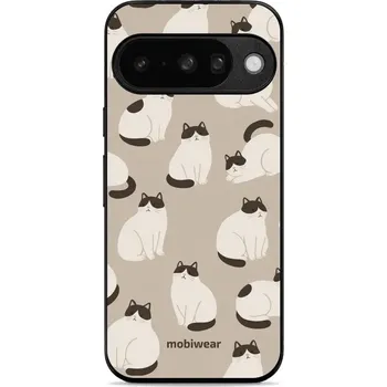 Pouzdro na mobilní telefon Lesklý kryt Mobiwear Glossy - Google Pixel 10 - V160S Kočičáci (Prémiové lesklé pouzdro, obal, kryt Mobiwear Glossy na mobil Google Pixel 10 - V160S Kočičáci, materiál Plast + TPU silikon - krytí po všech stranách, neošoupatelný potisk, tenké provedení,)