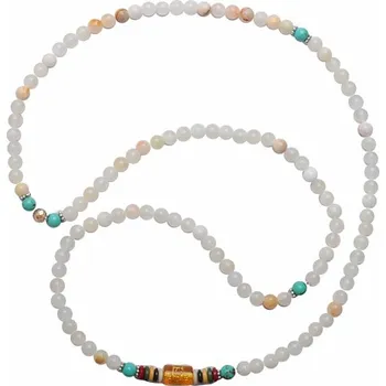 Náhrdelník Jadeit žlutý náhrdelník tibetský obvod cca 78 cm