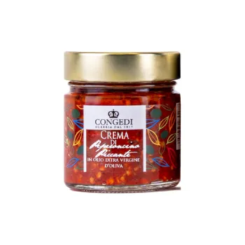 Omáčka Congedi pikantní chilli omáčka v extra panenském olivovém oleji 220g