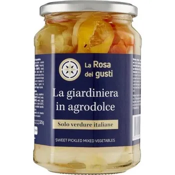 La rosa dei gusti la giardiniera zahradní směs sladkokyselá 540g