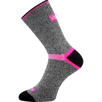 Dámské ponožky Dámské ponožky VoXX VEGA 25 39/42 Tmavě šedá, Růžová, Černá