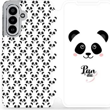 Pouzdro na mobilní telefon Flipové pouzdro Mobiwear - Samsung Galaxy A17 / A17 5G - M030P Panda Amálka (Knížkové flip pouzdro, obal, kryt na mobil Samsung Galaxy A17 / A17 5G - M030P Panda Amálka, materiál Umělá kůže + TPU - ochrana 360°, stojánek, silikonová vanička, magnetické)