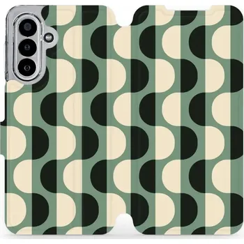 Pouzdro na mobilní telefon Flipové pouzdro Mobiwear - Samsung Galaxy A17 / A17 5G - VA56S Magické vlnky (Knížkové flip pouzdro, obal, kryt na mobil Samsung Galaxy A17 / A17 5G - VA56S Magické vlnky, materiál Umělá kůže + TPU - ochrana 360°, stojánek, silikonová vanička, magnetické)