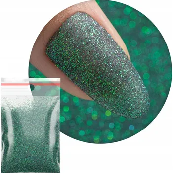 MOLLYLAC prášek Ozdoby Na Nechty 20g kosmetický zelený třpytivý Č. 29