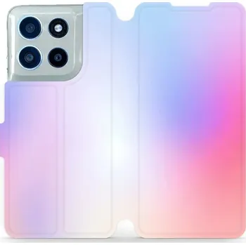 Pouzdro na mobilní telefon Flipové pouzdro Mobiwear - Motorola Moto G56 5G - VP65S Nachový odstín (Knížkové flip pouzdro, obal, kryt na mobil Motorola Moto G56 5G - VP65S Nachový odstín, materiál Umělá kůže + TPU - ochrana 360°, stojánek, silikonová vanička, magnetické zavírání)