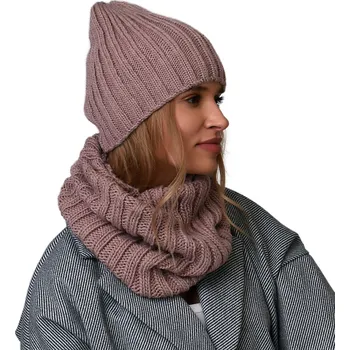 Čepice Alur sada: čepice a nákrčník (rolák), univerzální velikost, růžová