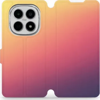 Pouzdro na mobilní telefon Flipové pouzdro Mobiwear - Xiaomi Redmi Note 15 5G - VP66S Oranžový odstín (Knížkové flip pouzdro, obal, kryt na mobil Xiaomi Redmi Note 15 5G - VP66S Oranžový odstín, materiál Umělá kůže + TPU - ochrana 360°, stojánek, silikonová vanička, magnetické)