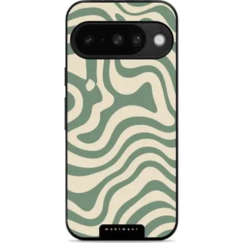 Pouzdro na mobilní telefon Lesklý kryt Mobiwear Glossy - Google Pixel 10 - GA57G Zelené a béžové zkrouceniny (Prémiové lesklé pouzdro, obal, kryt Mobiwear Glossy na mobil Google Pixel 10 - GA57G Zelené a béžové zkrouceniny, materiál Plast + TPU silikon - krytí po všech stranách,)