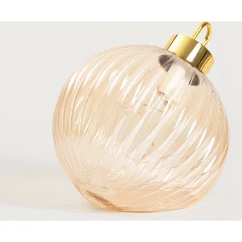 Vánoční ozdoba Vánoční dekorace TATUM LED zlatá koule 757839
