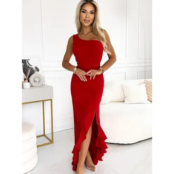 Dámské šaty Luxusní dámské červené dlouhé šaty 317-4 , VELIKOST S