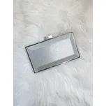 Třpytivá dámská kabelka stříbrná, VELIKOST UNI