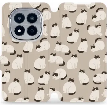 Pouzdro na mobilní telefon Flipové pouzdro Mobiwear - Xiaomi Redmi Note 15 Pro Plus 5G - V160S Kočičáci (Knížkové flip pouzdro, obal, kryt na mobil Xiaomi Redmi Note 15 Pro Plus 5G - V160S Kočičáci, materiál Umělá kůže + TPU - ochrana 360°, stojánek, silikonová vanička, magnetické)