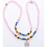 Růženín náhrdelník čakrový cca 70 cm