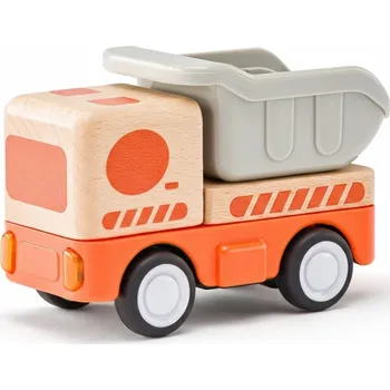 autíčko WYWROTKA Z KIPEREM DLA DZIECI DŹWIĘK SVĚTLO DŘEVO AUTÍČKO 18M+