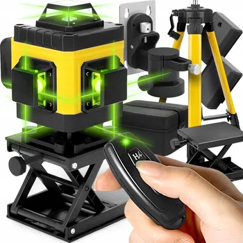 Měřící laser LASEROVÁ VODVÁHA 4D 16 LINIOVÁ KŘÍŽOVÁ 360° LASER SADA SE STATIVEM