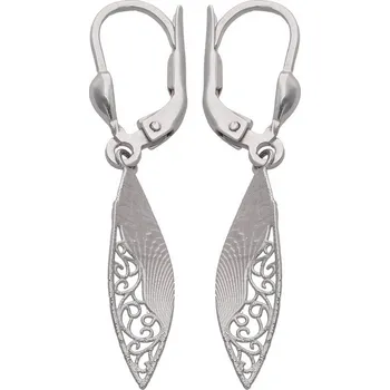 Náušnice Zlaton Náušnice bílé zlato visací s ornamentem 1.65g 000381409218