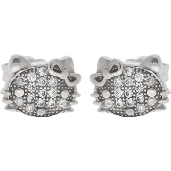 Náušnice Zlaton Náušnice bílé zlato zvířecí se zirkony 1.9g 000202210214