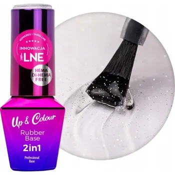 Přípravek na nehty Molly Lac Rubber Base Frozen 10 ml kaučuková báze