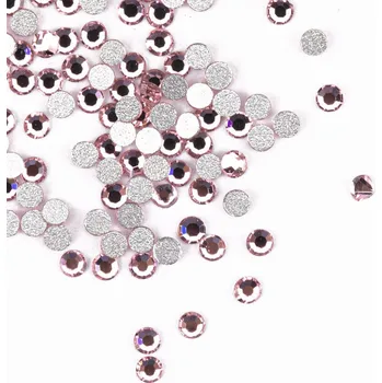 1440x Zirkony na nehty se skleněnými Křišťály Malé Diamanty SS5 světle růžové