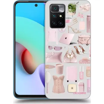 Pouzdro na mobilní telefon Picasee silikonový černý obal pro Xiaomi Redmi 10 (2022) - Glam Babe